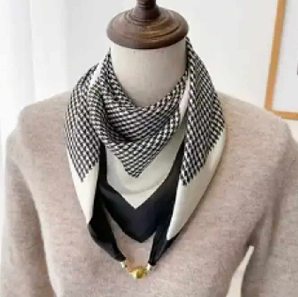 New neck scarf classy equestrian preppy cute over a top elegant